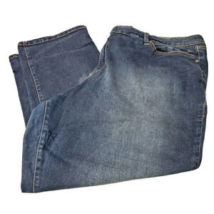 TORRID DENIM BLUE JEANS PLUS SIZE 26, INSEAM 25.5"